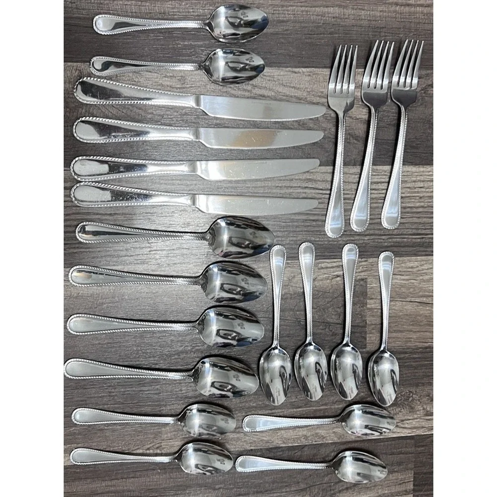 International Tableware Belmont‎ Stainless Steel Flatware Lot Restaurant 21 PC